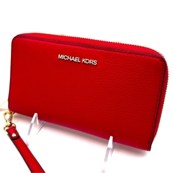 Michael Kors JST LG Flat MF Phone Case Wallet
NWT
Red/Gold - Picture 6 of 8